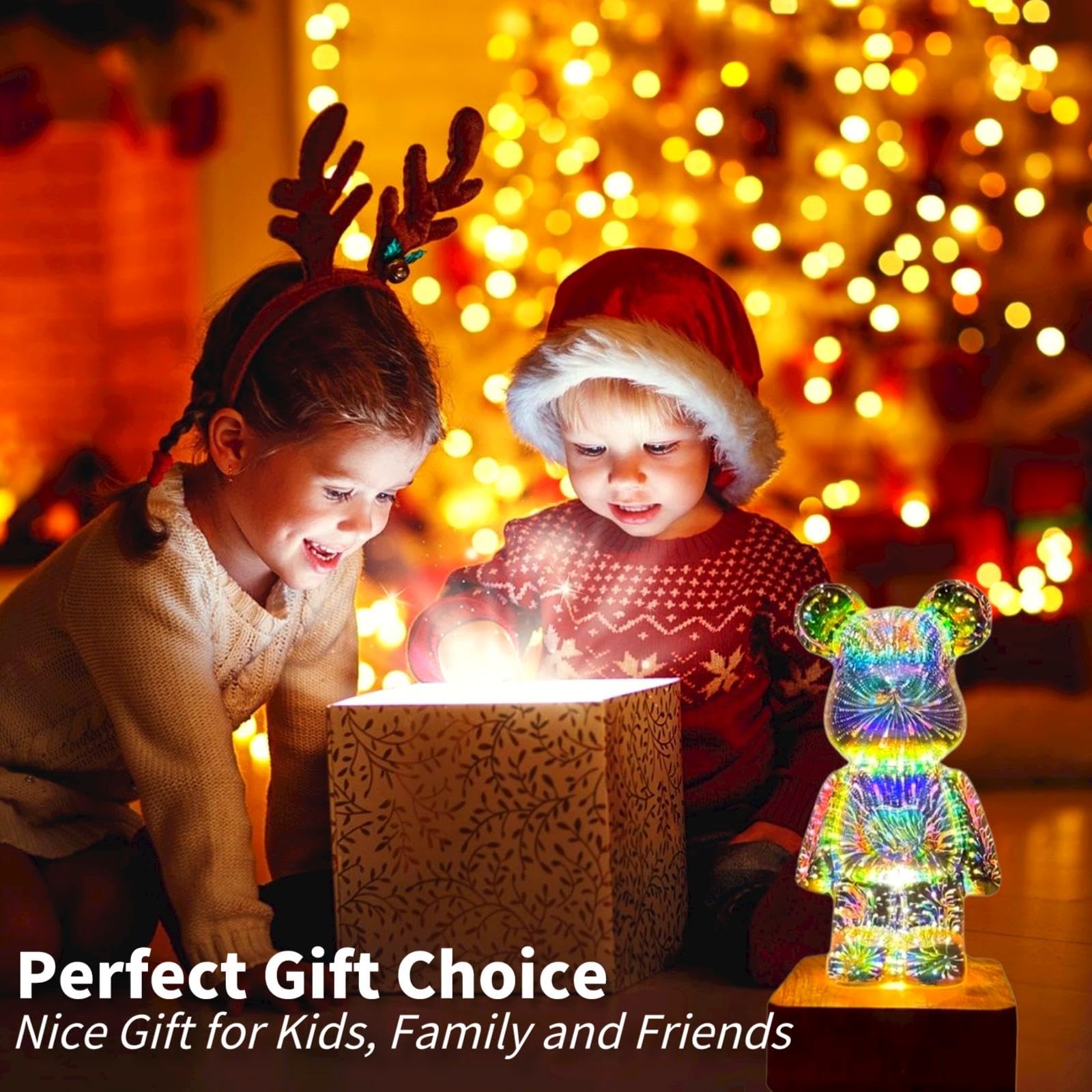 Amazon.co.jp : GZKPL トゥインクルベアランプ クマナイトライト 3D